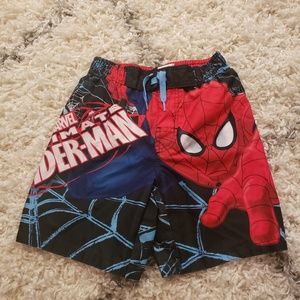Boys Spiderman Swim Trunks